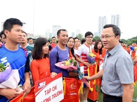 Khai mạc Giải Bóng đá Cúp Báo Giao thông gây Quỹ Chung tay vì ATGT 2019